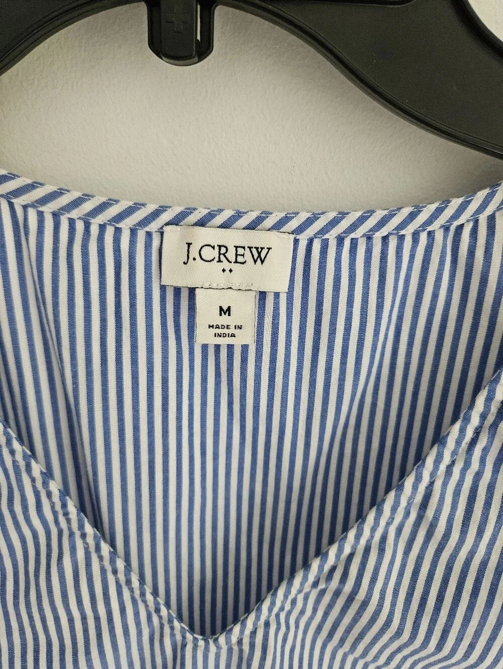 J. Crew Stripe Sleeveless Top Blue And White